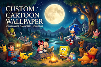 create a custom ai cartoon character wallpaper for your phone