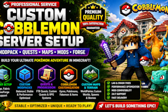 setup custom cobblemon server modpack quests minecraft map minecraft mods forge