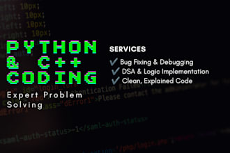 be your cpp and python programmer for dsa and debugging