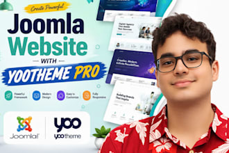 joomla website using yootheme pro, yootheme joomla template
