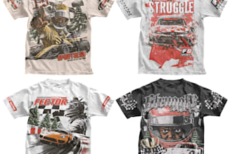 make your graphic design racing tee for brand clothing