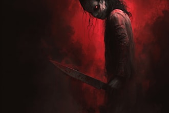 create dark art heavy metal artwork for tshirt or album