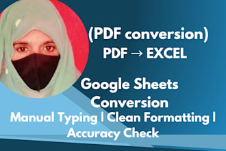 convert PDF or images to excel or google sheets