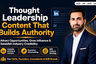 write linkedin ghostwriting and thought leadership content