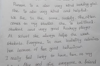 provide neat and professional handwriting services