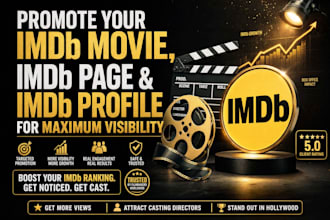 promote your imdb movie, imdb page and imdb profile to increase visibility