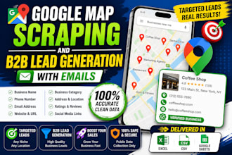 do google map scraping and b2b lead generation with emails