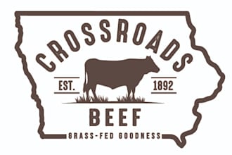 design a professional beef logo for your restaurant or meat brand