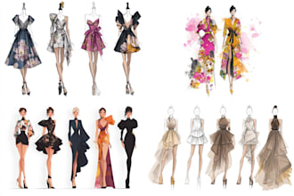 illustrate fashion collections for your brand