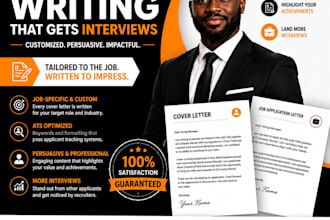 write a professional cover letter and job application letter