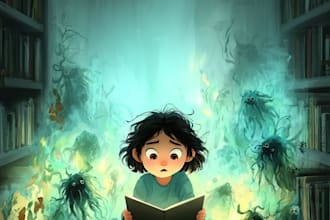 design a captivating children picture book cover