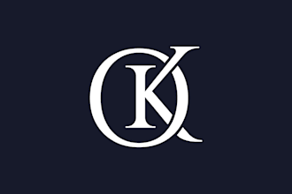 a unique minimalist monogram logo