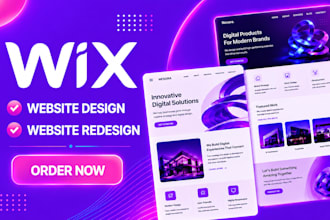 create wix website design,redesign wix website