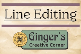 line edit your manuscript