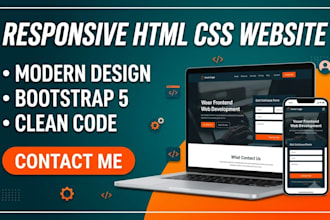 create a responsive html css website