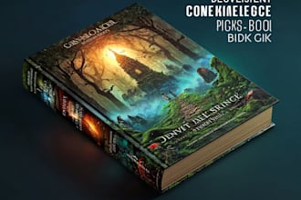 design an amazing kids adventure book cover
