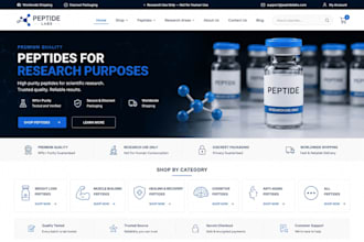 build fda compliant peptide website wordpress  woocommerce peptide website