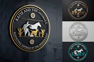 design custom pet ,cat and animal dog products logo