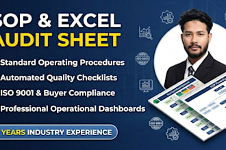 write professional sops and design automated excel audit sheets