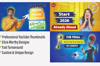 design stunning social media posts and thumbnails