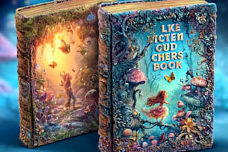 children book illustrations and children book cover