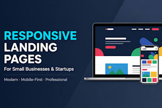 design a responsive landing page for your business
