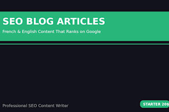 write optimized blog articles in french