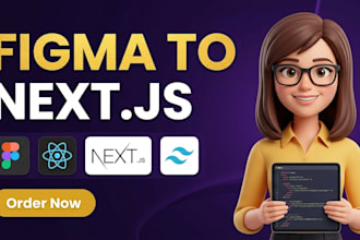 convert figma to nextjs responsive website with tailwind CSS