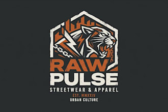 design a trendy hoodie logo for streetwear, fashion brand and apparel business
