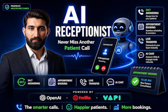 build an ai receptionist for your medical clinic with appointment booking