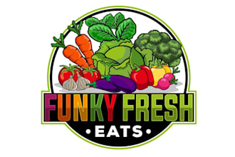 design funky fresh logo with my creative thinking