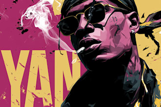 design a hip hop album cover art for you