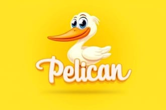 make eye catching pelican bird logo only 12 hours