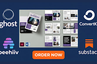 design substack newsletter, beehiiv newsletter, convertkit and ghost newsletter