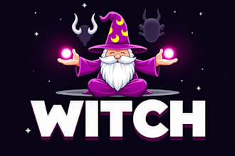 make eye catching witch logo in my style