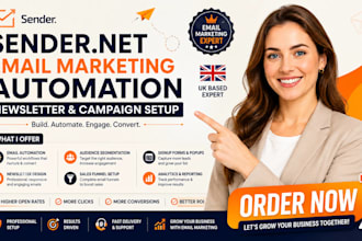 create sender net email marketing automation and newsletter campaign