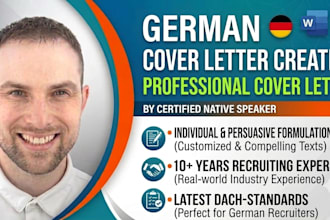 write your professional german cover letter and anschreiben