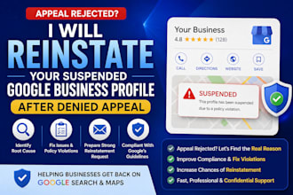 reinstate your suspended google business profile after denied appeal