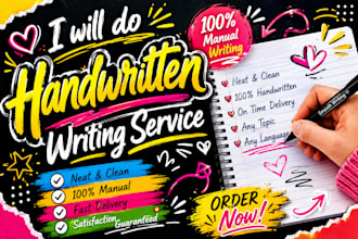 convert your text into neat and professional handwriting