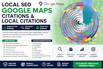 do 50,000 google maps citation for local seo gmb ranking