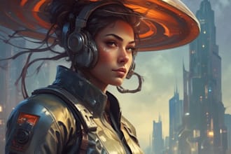 design high quality sci fi character or sci fi character