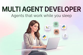 build custom ai agents using langchain and autogen