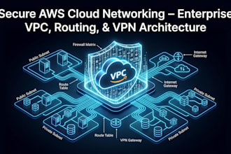 configure secure AWS vpc networking routing and VPN
