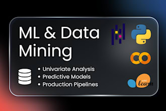 build univariate data mining and ml predictive models