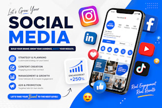 be your social media content creator and social media manage