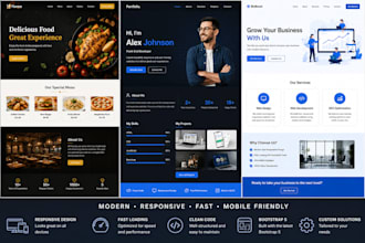 develop a custom website using PHP react HTML CSS bootstrap5