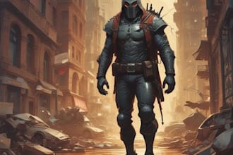 draw fantasy heroes and villains in comic style