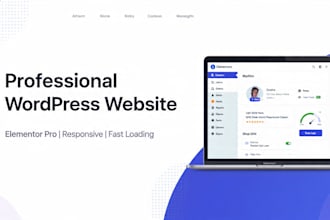 design responsive wordpress website with elementor