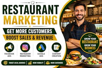 manage restaurant bar cafe food truck social media marketing to increase revenue