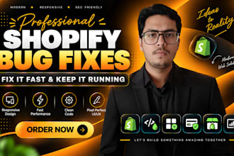 fix shopify bugs errors and do shopify theme customization coding